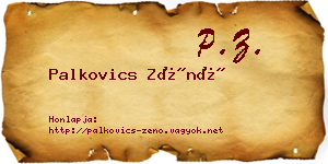 Palkovics Zénó névjegykártya